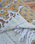 BLOCK PRINT HANDWOVEN THROW - TITTLI - Fabdivine