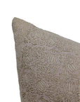 Square/Lumber block print pillow cover- Thick Linen- 8 KAMAL - Fabdivine