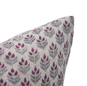 Throw Pillow Cover –Designer Collection of Hand Block Print Thick Linen- ALIA - Fabdivine