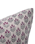 Throw Pillow Cover –Designer Collection of Hand Block Print Thick Linen- ALIA - Fabdivine