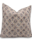 Block print Pillow cover for sofa, couch or bed- Thick/Heavy Linen- AMARBEL - Fabdivine