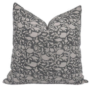 Throw Pillow Cover –Designer Collection of Hand Block Print Thick Linen- AMMR - Fabdivine