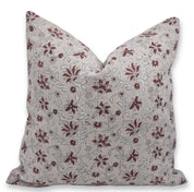 Throw Pillow Cover –Designer Collection of Hand Block Print Thick Linen- ARADHANA - Fabdivine