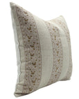 Block print Thick Linen throw pillow cover- BELA CHAMELI - Fabdivine