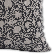 Throw Pillow Cover –Designer Collection of Hand Block Print Thick Linen- CHAKRI - Fabdivine