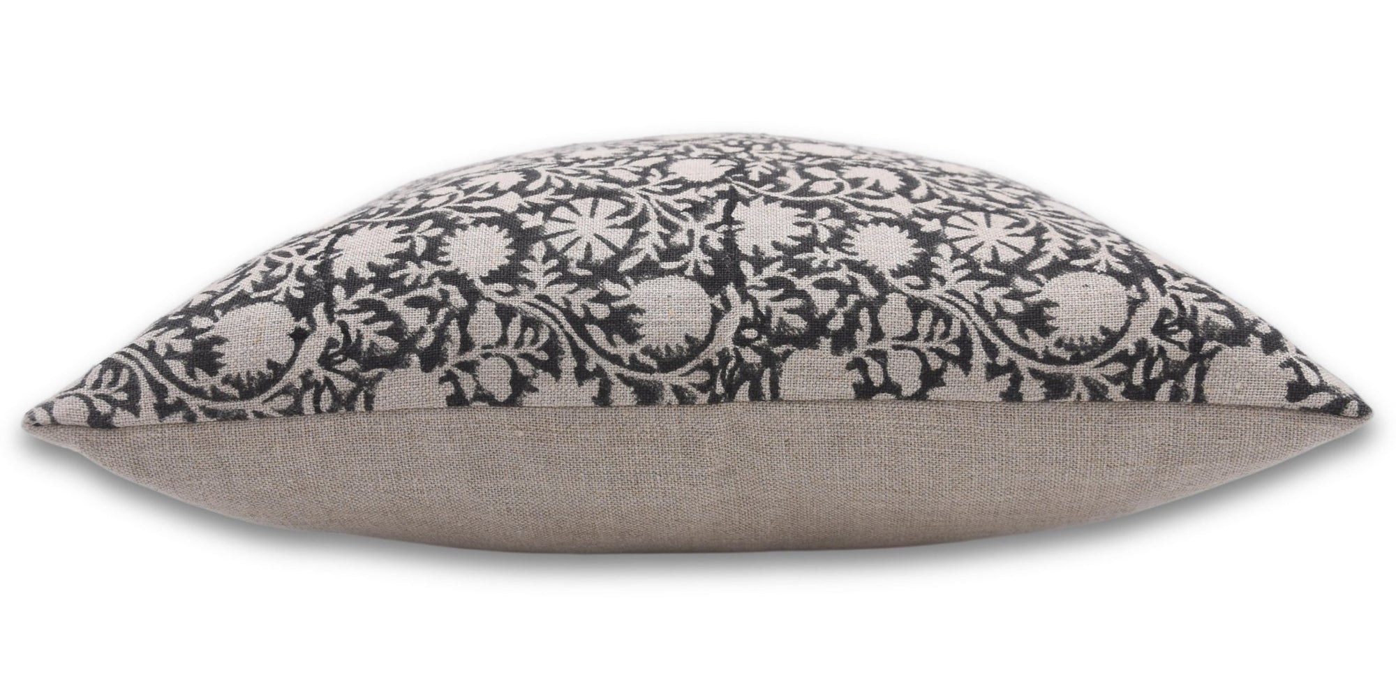 Throw Pillow Cover –Designer Collection of Hand Block Print Thick Linen- CHAKRI - Fabdivine