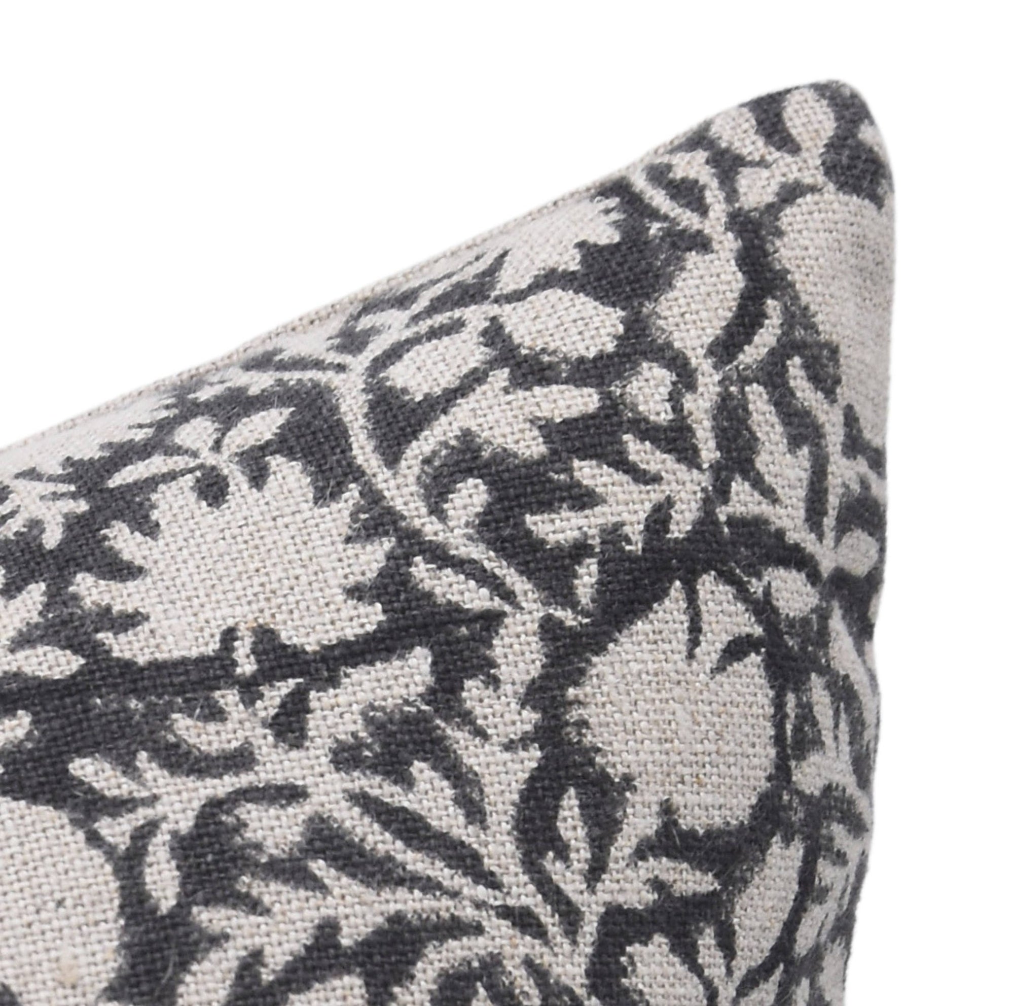 Throw Pillow Cover –Designer Collection of Hand Block Print Thick Linen- CHAKRI - Fabdivine