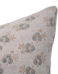 Block print Heavy Linen Pillow Cover - CHITRANJAN - Fabdivine