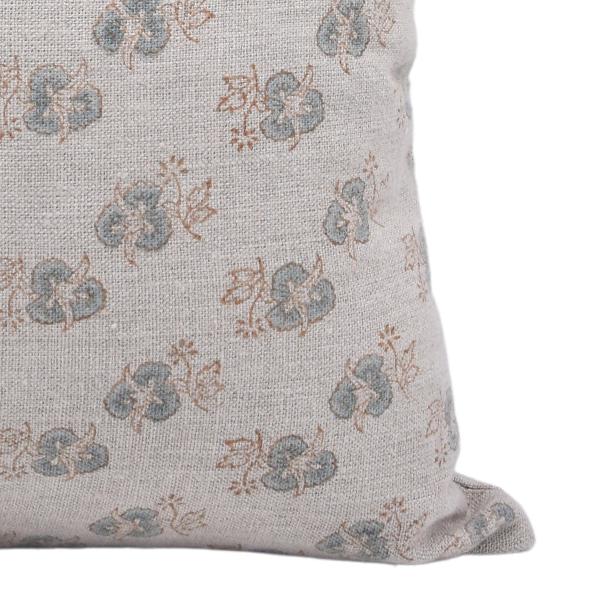 Block print Heavy Linen Pillow Cover - CHITRANJAN - Fabdivine