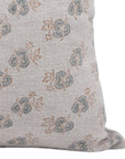 Block print Heavy Linen Pillow Cover - CHITRANJAN - Fabdivine