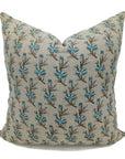 Block print Thick Linen throw pillow cover- DEEPIKA - Fabdivine