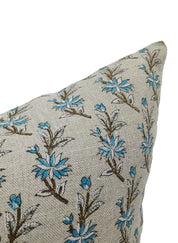 Block print Thick Linen throw pillow cover- DEEPIKA - Fabdivine