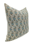 Block print Thick Linen throw pillow cover- DEEPIKA - Fabdivine