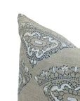 Square/Lumber block print pillow cover- heavy linen- DHWANI - Fabdivine