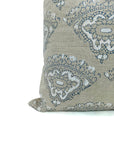 Square/Lumber block print pillow cover- heavy linen- DHWANI - Fabdivine