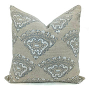 Block print Heavy Linen Pillow Cover - DHWANI - FABDIVINE LLC