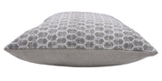 Block print Heavy Linen Pillow Cover - GREY TULSI BUTI - FABDIVINE LLC