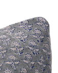 Hand Block Print thick linen designer pillow cover- GUL MOHAR - Fabdivine