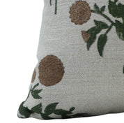 Throw Pillow Cover –Designer Collection of Hand Block Print Thick Linen- GULAB - Fabdivine