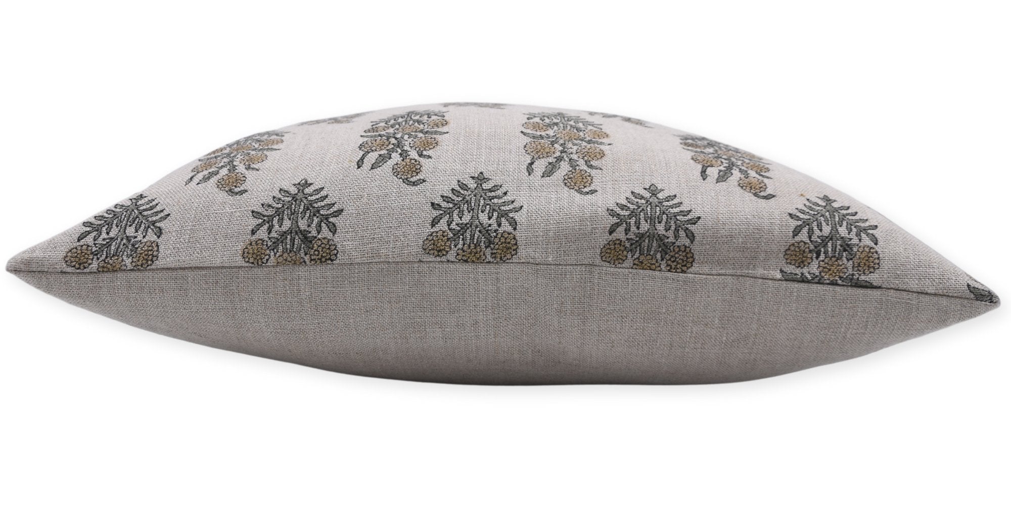 Thick Linen/Heavy Linen block print designer boho pillow/cushion cover- HAJARA - Fabdivine