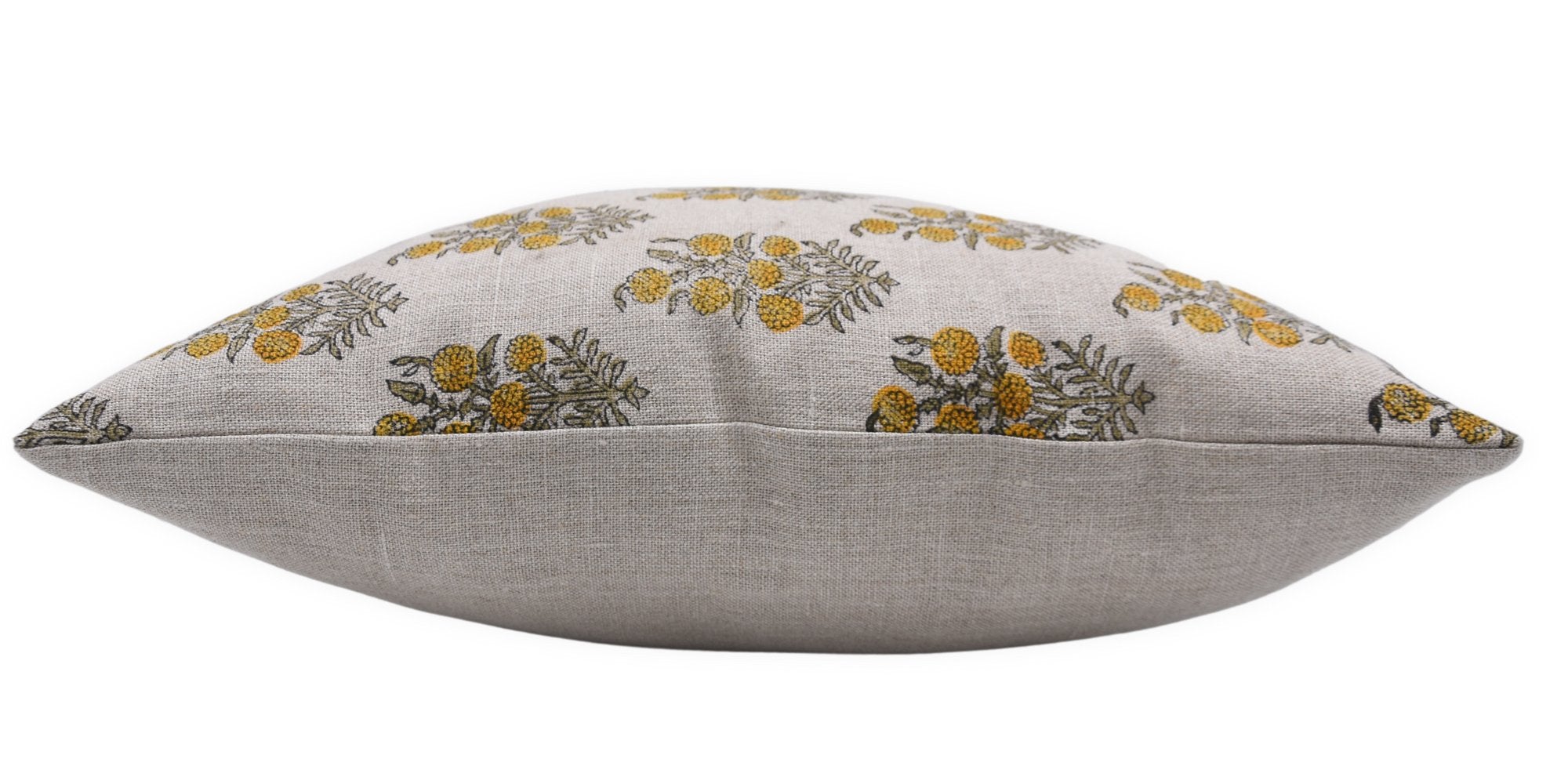 Throw Pillow Cover –Designer Collection of Hand Block Print thick linen- HAJARA - Fabdivine