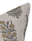 Thick Linen/Heavy Linen block print designer boho pillow/cushion cover- HAJARA - Fabdivine