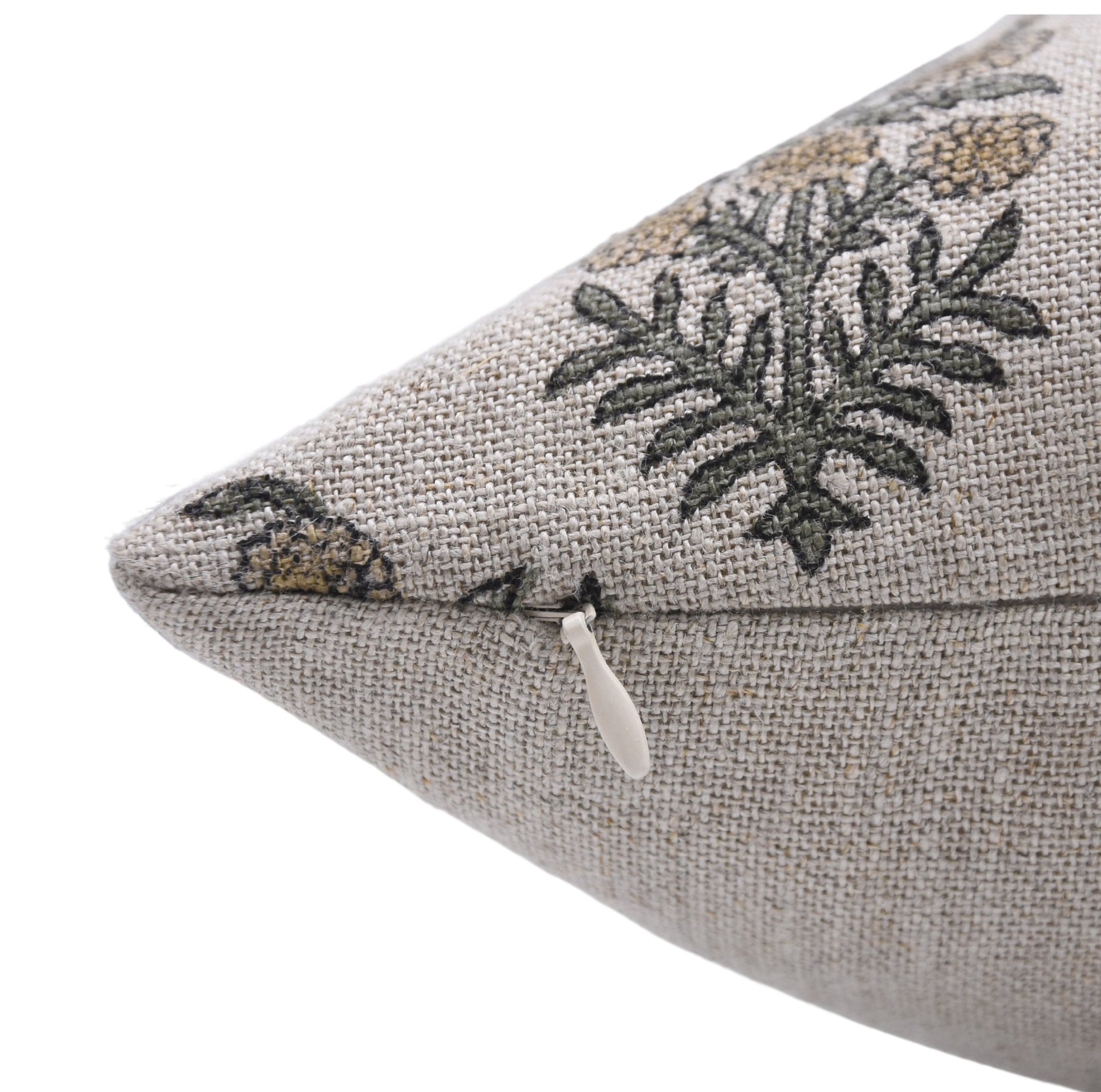 Thick Linen/Heavy Linen block print designer boho pillow/cushion cover- HAJARA - Fabdivine