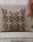 Think Linen block print designer boho pillow/cushion cover- HRIDYAVAN - Fabdivine