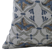 HRIDYAVAN Thick Linen designer pillow cover featuring Hand Block Print - Fabdivine