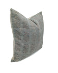 Square linen pillow cover with lumber block print - INDERDHANUSH - Fabdivine