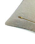 Square linen pillow cover with lumber block print - INDERDHANUSH - Fabdivine