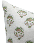 Block print Thick Linen throw pillow cover- INDERJEET - Fabdivine