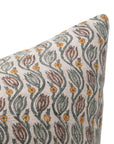 Hand Block Print Thick Linen Throw Pillow Cover - Designer Collection KER SANGRI - Fabdivine