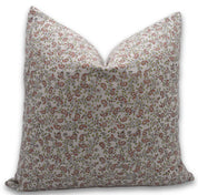 Block print thick linen throw pillow cover- KERI JAAL - Fabdivine