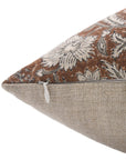 KUNDANVAN Thick Linen block print boho pillow cover - Fabdivine