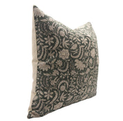 Block print Heavy Linen Pillow Cover - KUNDANVAN - Fabdivine