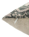 Block print Heavy Linen Pillow Cover - KUNDANVAN - Fabdivine