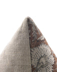 KUNDANVAN Thick Linen block print boho pillow cover - Fabdivine