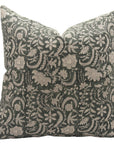 Block print Heavy Linen Pillow Cover - KUNDANVAN - Fabdivine