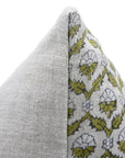 Block print Heavy Linen Pillow Cover - MADHUVAN - Fabdivine