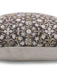 Hand Block Print thick linen designer pillow cover- MAHALAKSHMI - Fabdivine