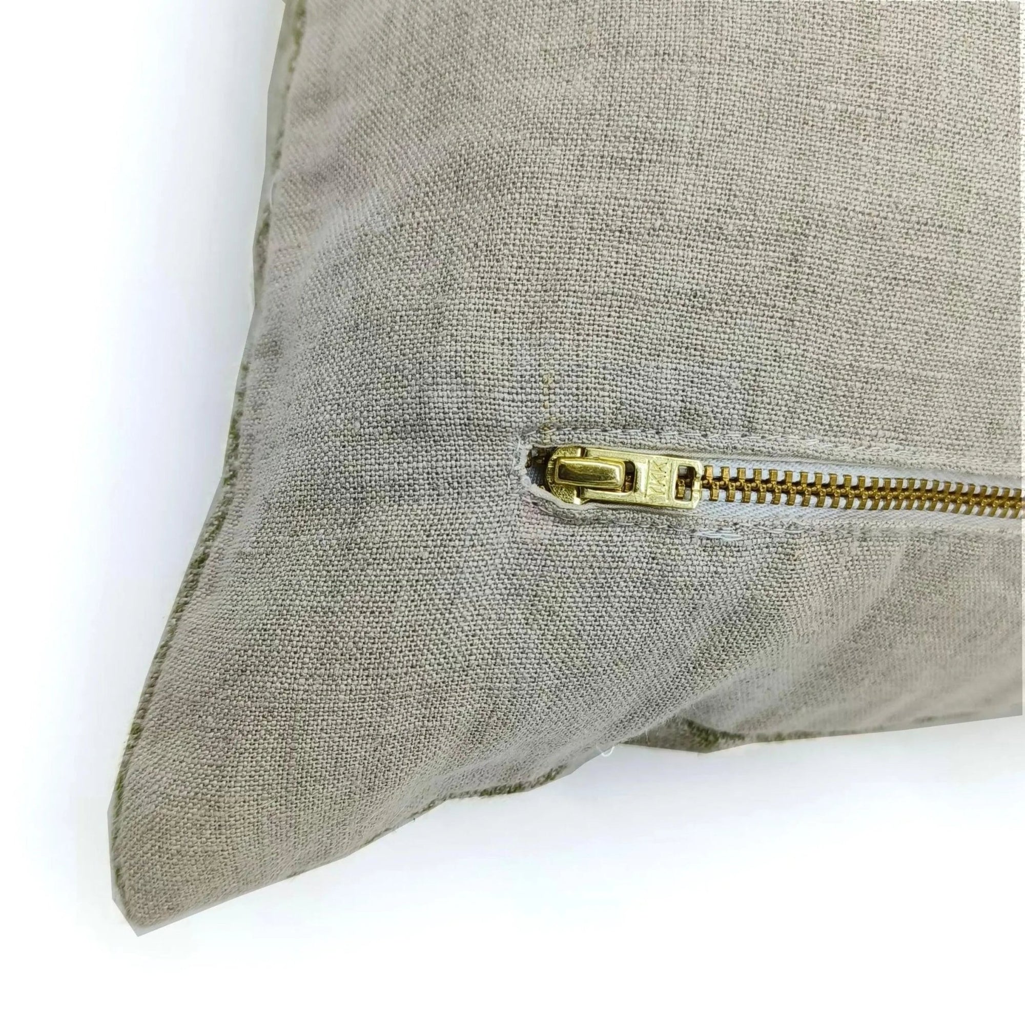 Square/Lumber block print pillow cover- Thick Linen - MANIKARNIKA - Fabdivine