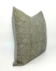 Square/Lumber block print pillow cover- Thick Linen - MANIKARNIKA - Fabdivine