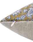 MANIKARNIKA Thick Linen block print designer boho pillow/cushion cover - Fabdivine