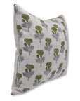 Square/Lumber block print pillow cover- Thick Linen- MANMOHAN - Fabdivine