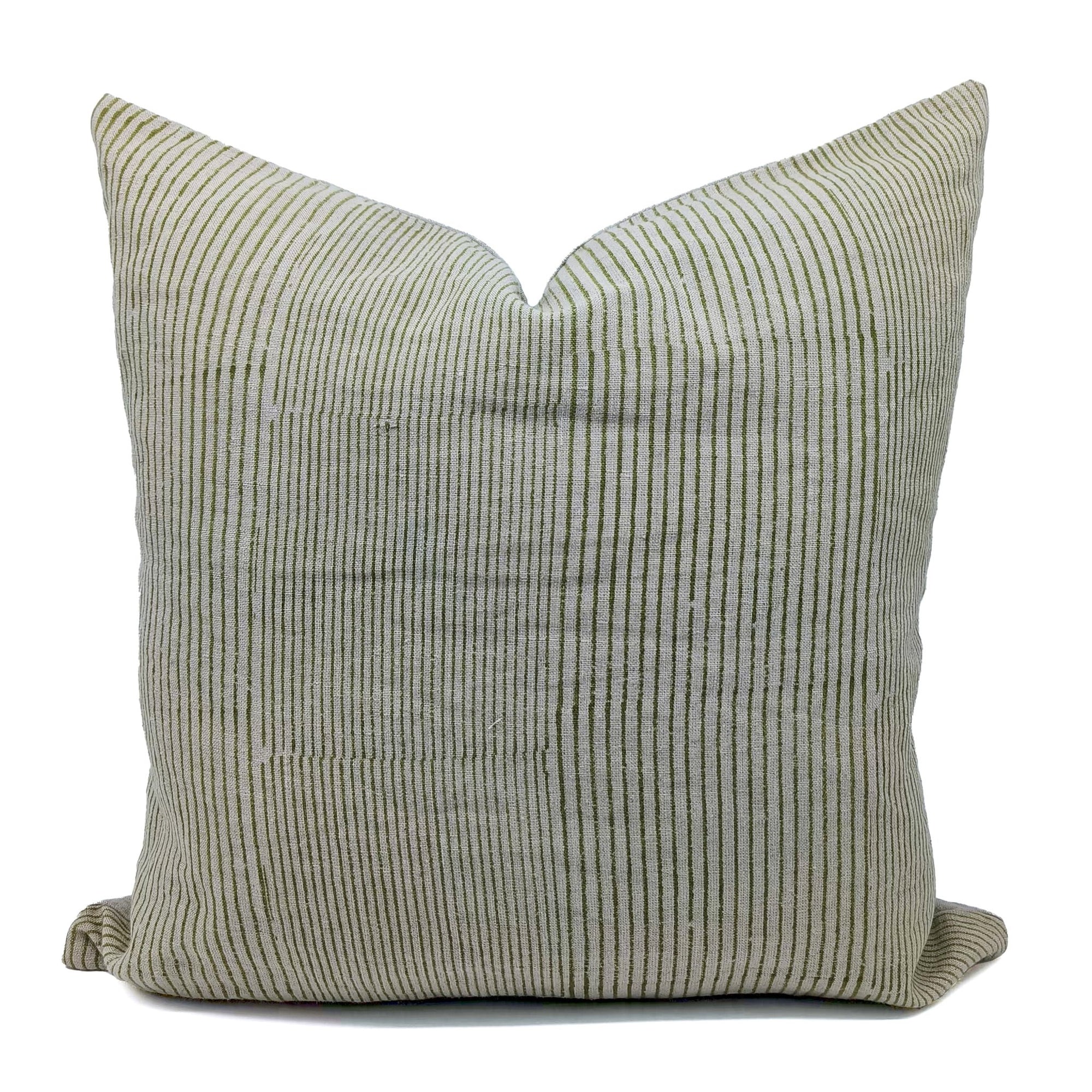 Block print thick/heavy linen throw pillow cover- MANPASAND - Fabdivine