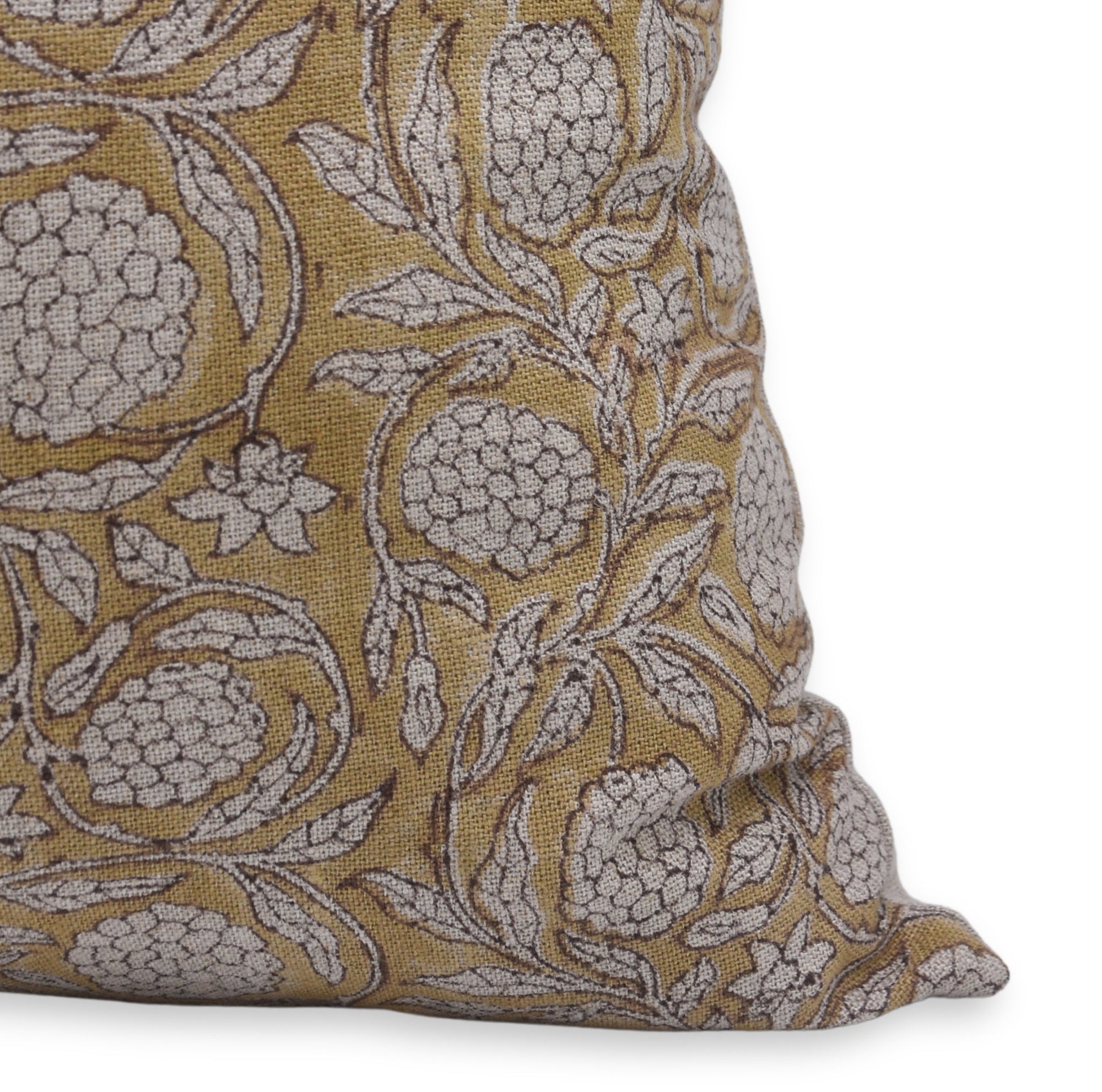 Throw Pillow Cover –Designer Collection of Hand Block Print Thick Linen- MERAKI - Fabdivine