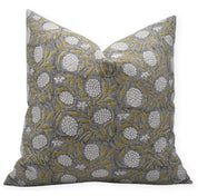 Block print Heavy Linen Pillow Cover - MERAKI - FABDIVINE LLC