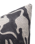 Hand Block Print linen pillow cover - MUSHAK - Fabdivine