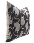 Hand Block Print linen pillow cover - MUSHAK - Fabdivine